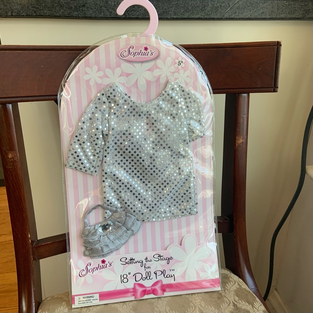 American Doll NEW shimmer top and matching purse In original package